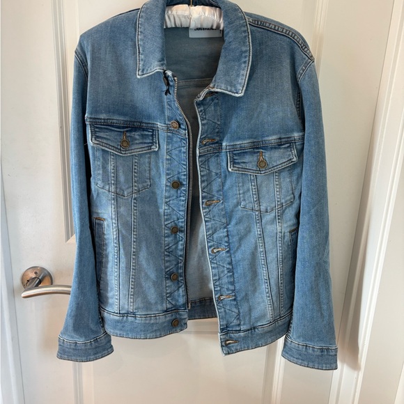 NWT Zadig & Voltaire Blue Jean Jacket with Gold 'Rock' Design - S - Picture 3 of 14